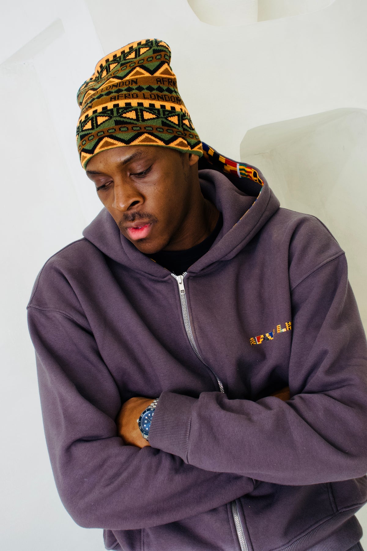 Heritage Edition ll Orange Pattern Beanie